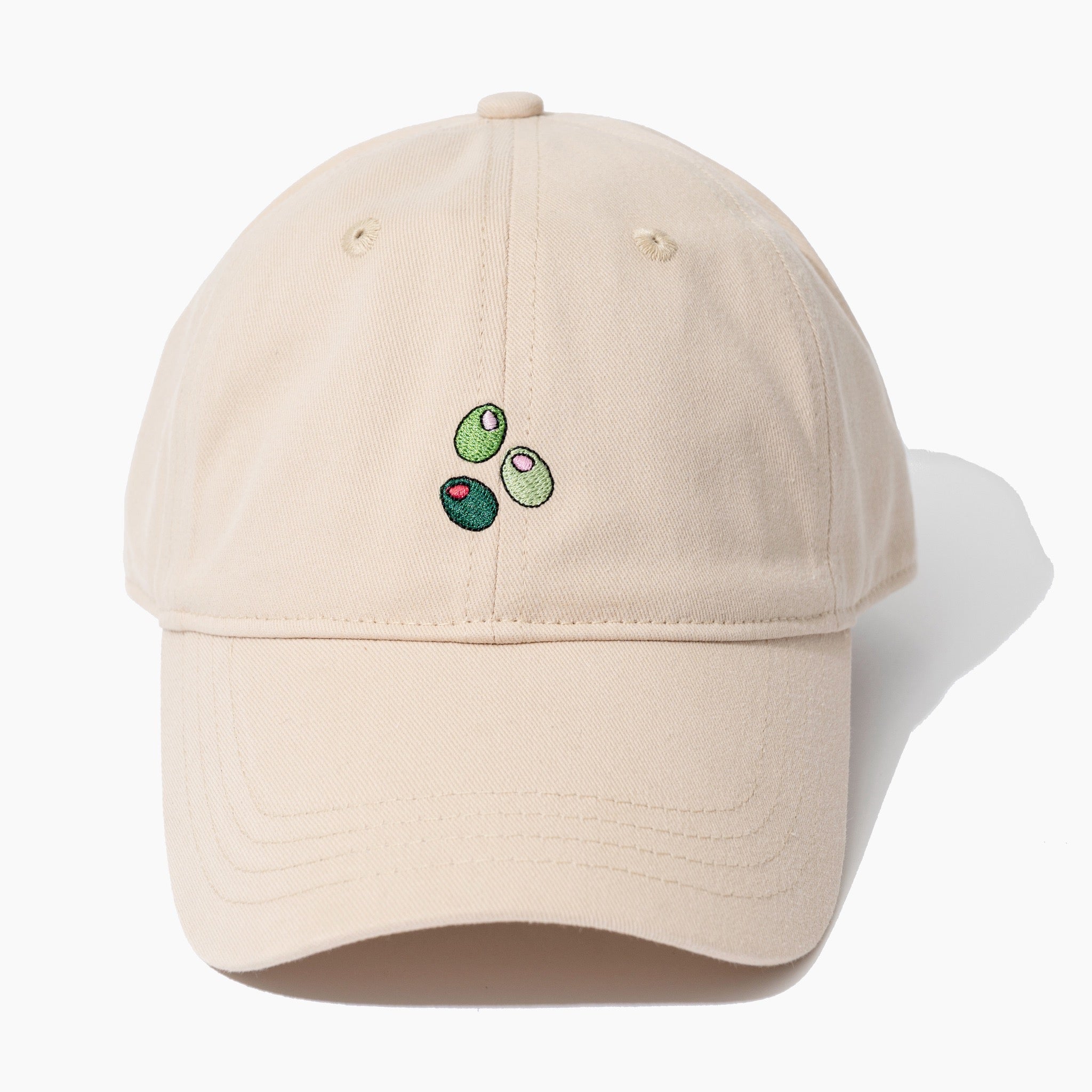 NWT Frasier Sterling Beaded Olive Olives Cream Baseball Cap Brand New Frasier Sterling Tennis Hat - Cream/Green – REBEL main image 4