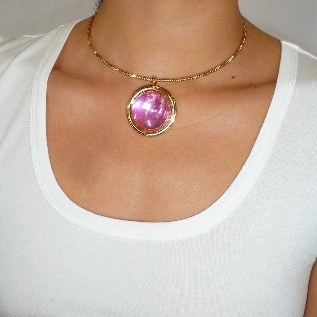 Maldives Necklace in Peony