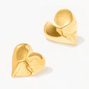 FS x For Love & Lemons Cross Your Heart Stud Earrings in Gold