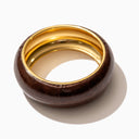 Croc Bangle in Espresso
