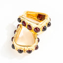 FS x For Love & Lemons Daisy Mae Hoop Earrings in Ruby