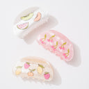 Summer Fruits Claw Clip Set