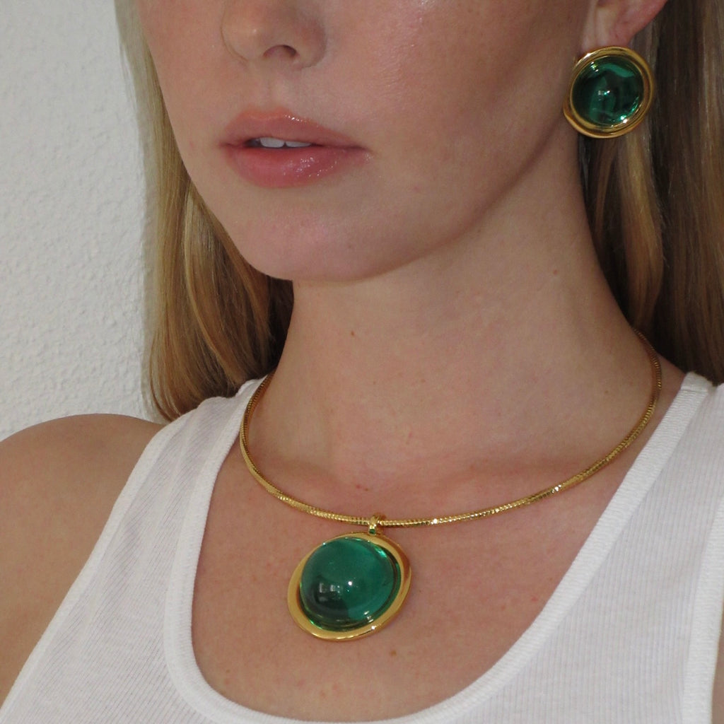 Maldives Necklace in Emerald