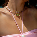 Violet Necklace in Citrus