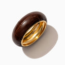 Croc Bangle in Espresso