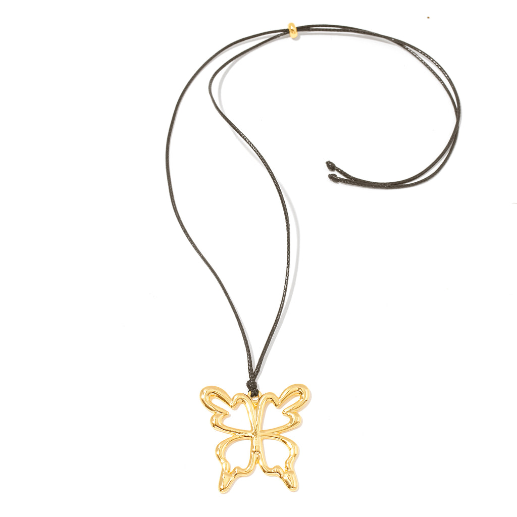 Butterfly Baby Cord Choker in Gold