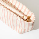 Blush Stripe Cosmetic Bag
