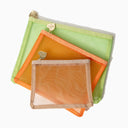 Mesh Pouch Set in Cantaloupe
