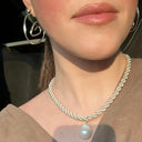 Bermuda Hoops in Silver