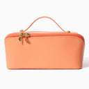 Travel Makeup Bag in Papaya