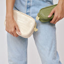 Croc Medium Pouch in Coconut