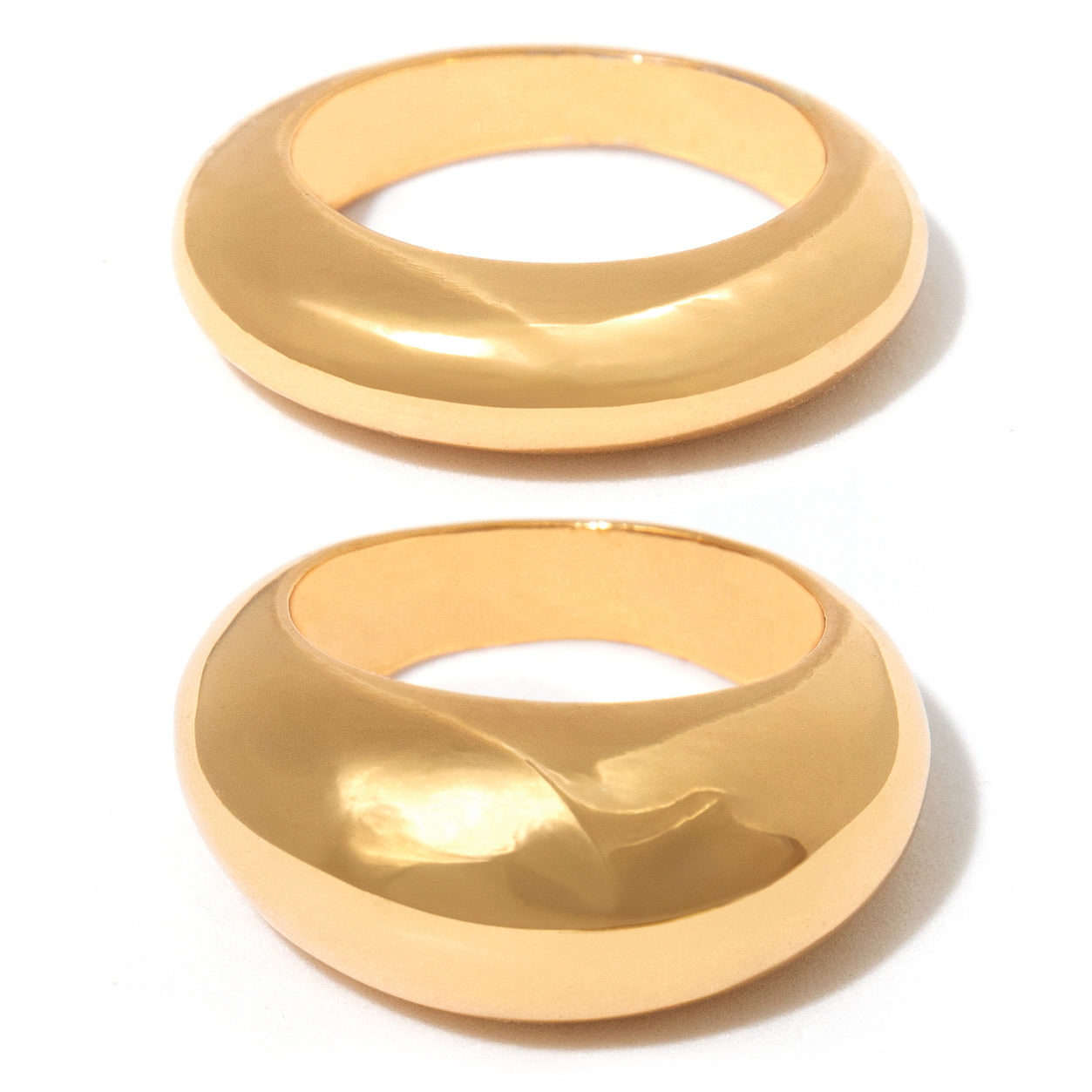 Seaglass Ring Duo in Gold | FrasierSterling