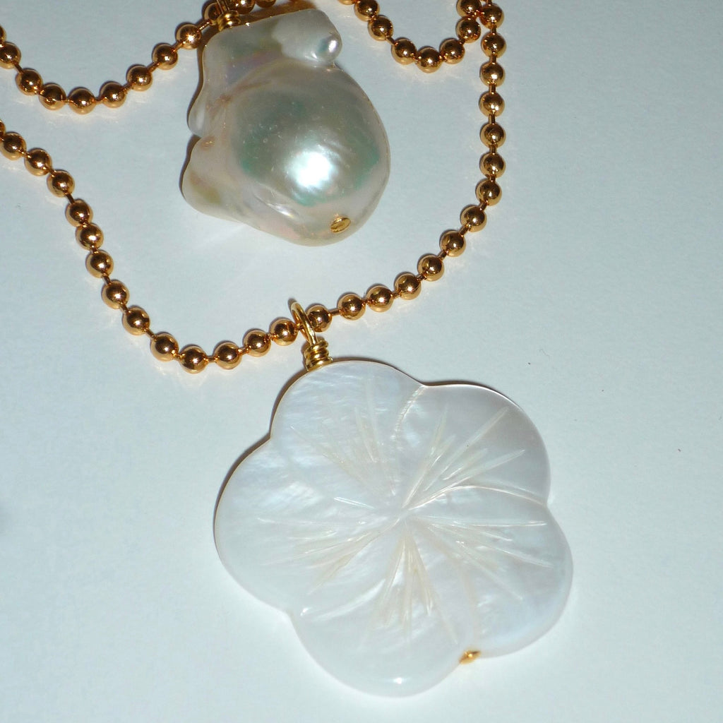 Belize Pearl Necklace Set