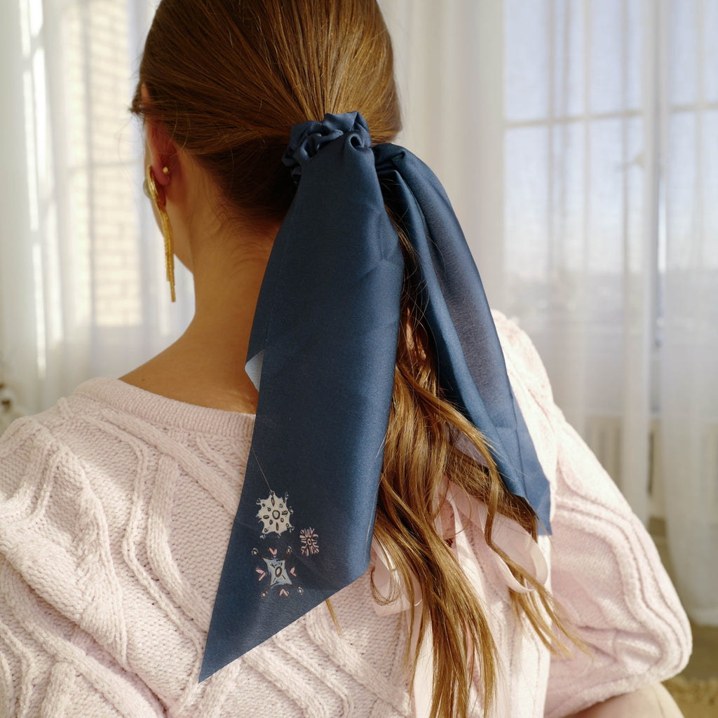 Snowflake Hair Scarf Set (2)