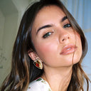 FS x For Love & Lemons Ruby Red Heart Earrings