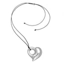 Love Note Cord Choker in Silver