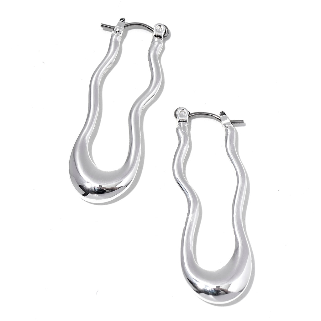 Drip Earrings in Silver