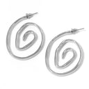 Bermuda Hoops in Silver