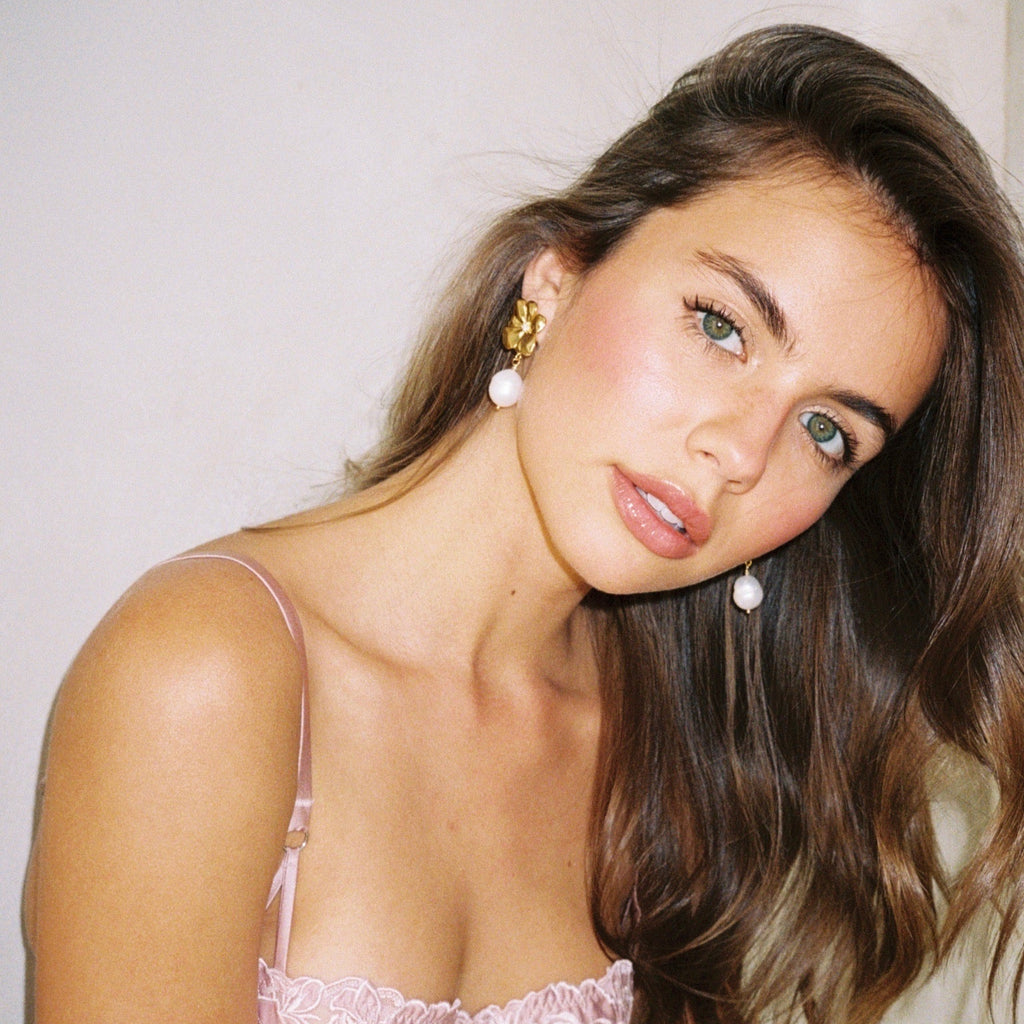 Geneva Earrings in Clear