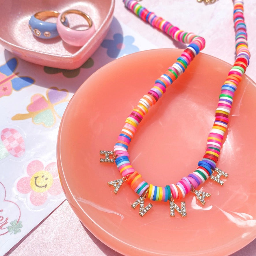 rainbow candy necklace