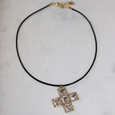Square Cross Cord Choker