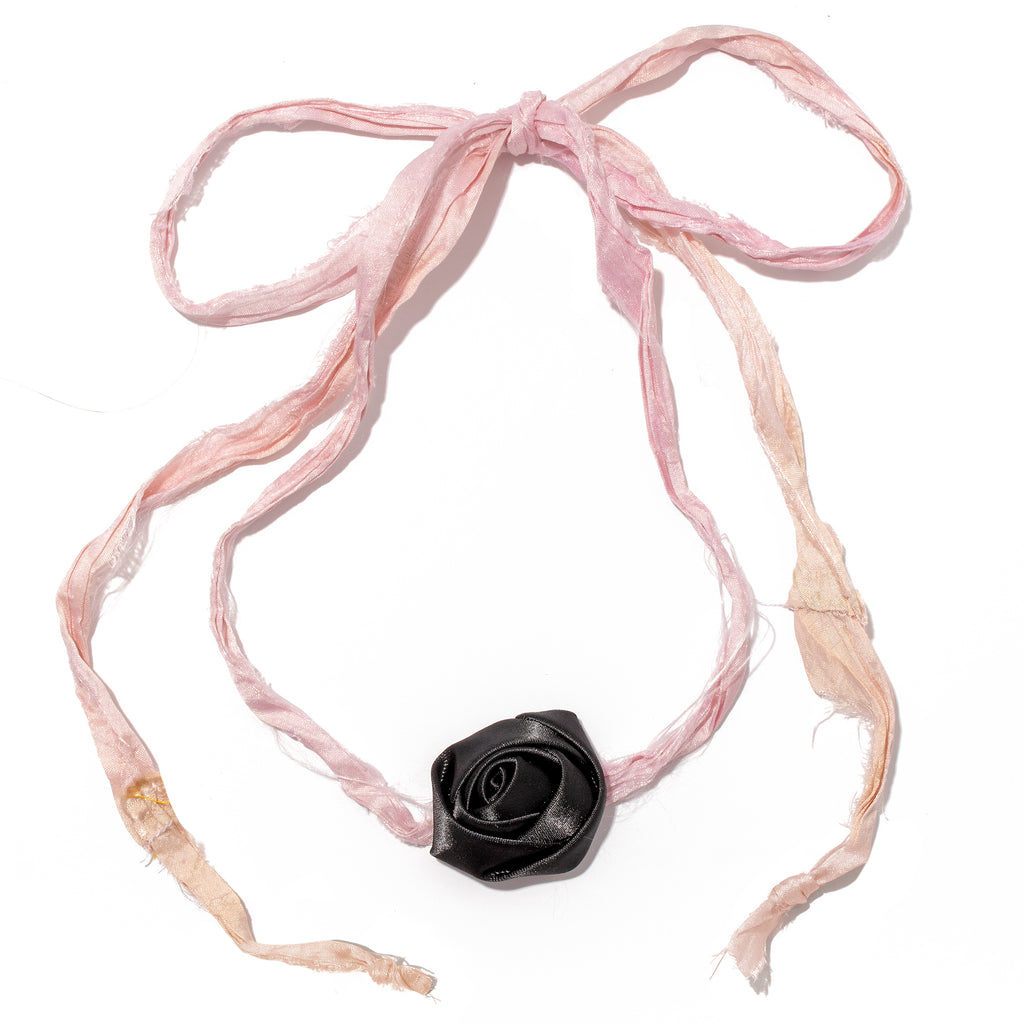 Rosebud Necklace in Pink