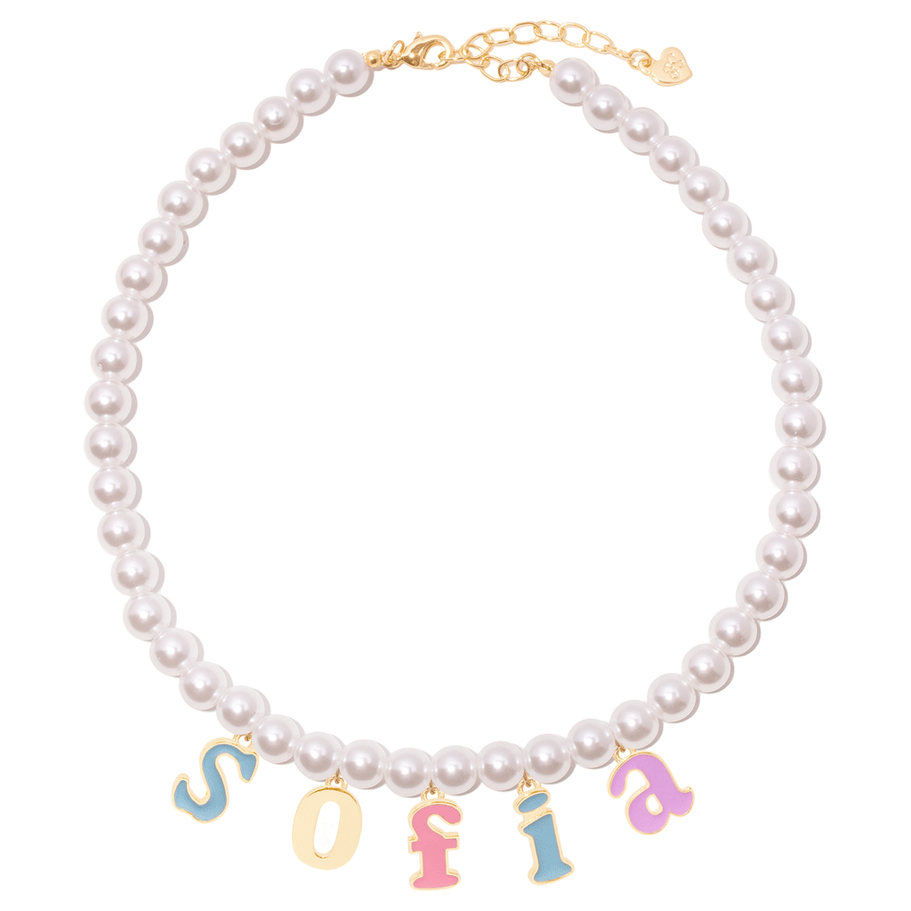 Pearl name necklace 2025